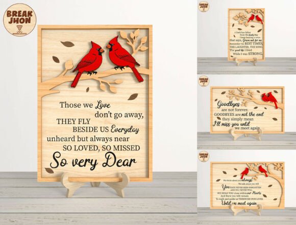 Cardinal Memorial Sign Laser Cut SVG Review