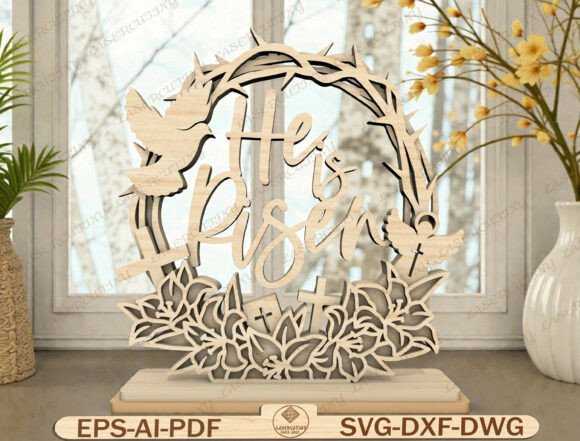Easter Cross Wreath Laser Cut File Review