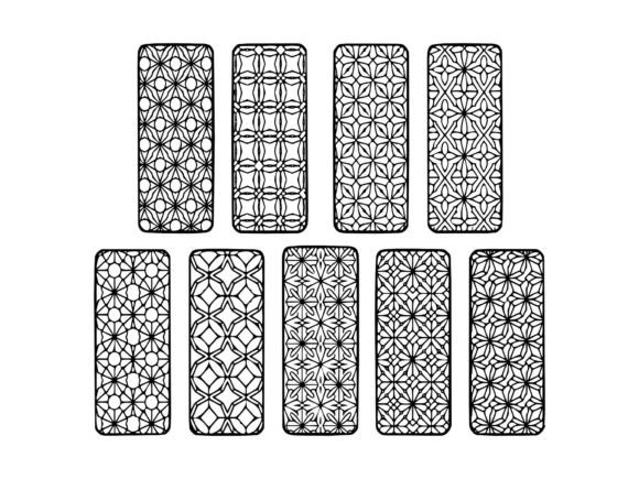 Geometric Bookmark SVG STL Pack for Graphics and Crafts