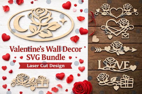 Laser Cut Valentine’s Wall Decor SVG Set: A Brand Designer’s Review