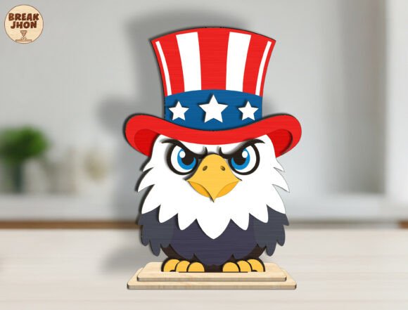 Patriotic Eagle Laser Cut File SVG for Other Celebrations