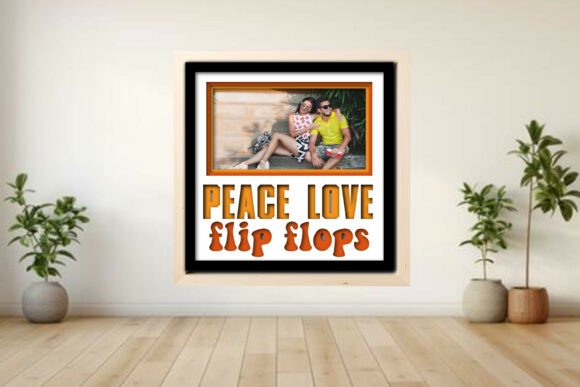 Peace Love Flip Flops Photo Frame Shadow Graphics and Crafts Review