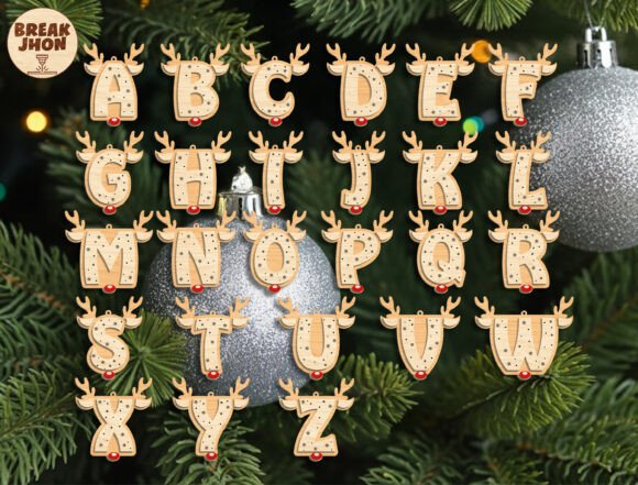 Reindeer Alphabet SVG Bundle: Laser Cutting & Winter Amp Review