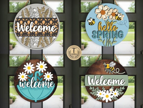 Spring Door Hanger Laser Cut SVG Bundle Review