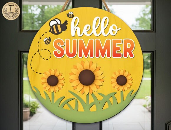 Sunflower Summer Door Sign SVG: Laser Cutting and Summer Design Review